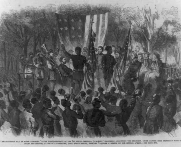 Emancipation Day with the First South Carolina Infantry - 33rd USCT